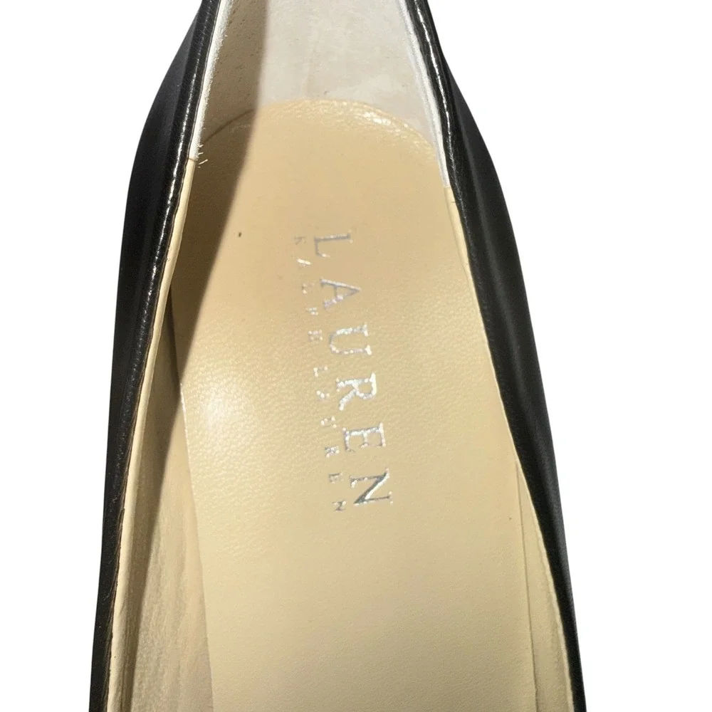 Lauren by Ralph Lauren Zamora Pump Women's High Heel - Size 8B- Black Leather
